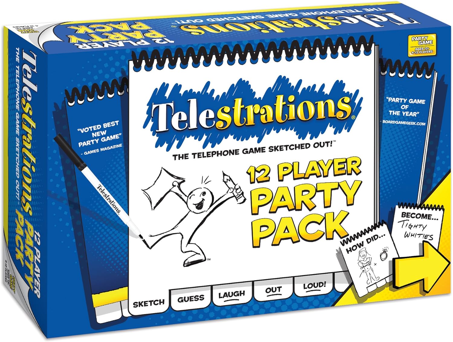 Telestrations 12 Player - Party Pack - WiredVillage Games - The Op